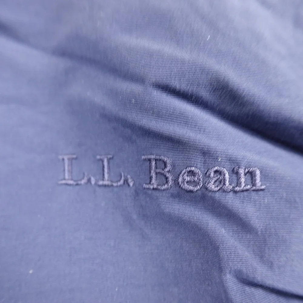 VTG LL Bean Jacket Mens XL Blue‎ Fleece Lined Windbreaker Zip Bomber Coat Hike